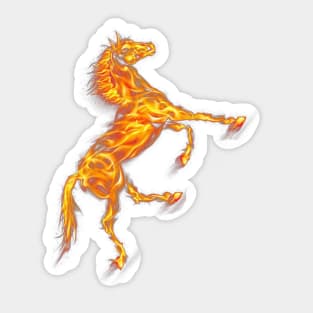 Horse on Fire | For Horse lovers Sticker